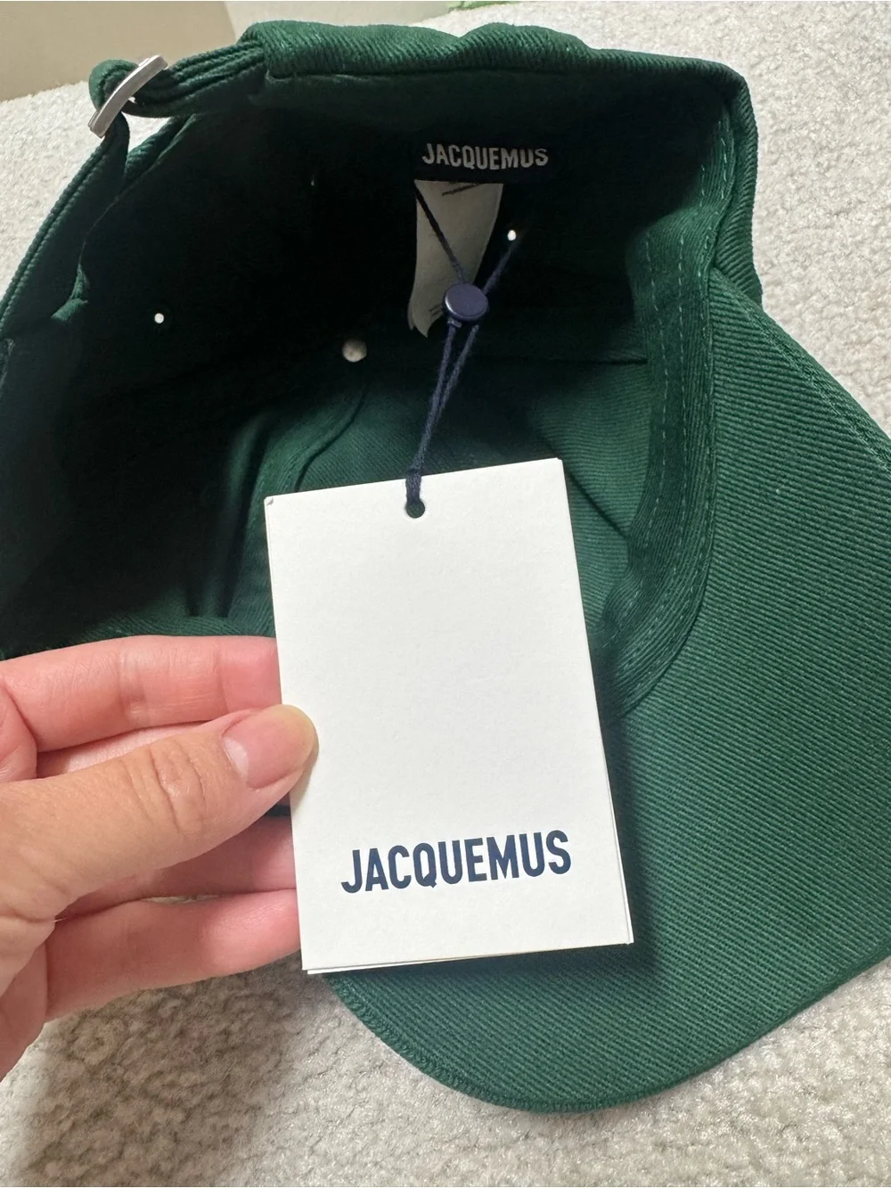 Jacquemus La Casquette Embroidered Logo Adjustable Baseball Cap